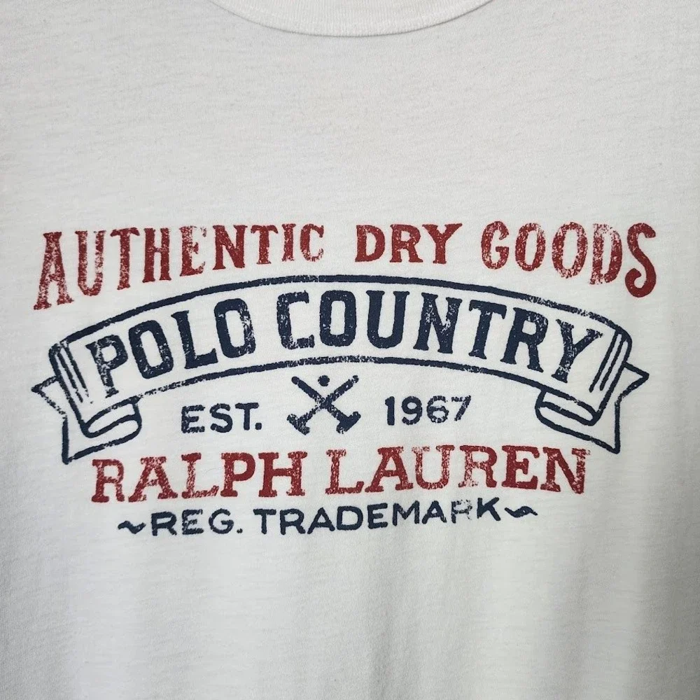 POLO RALPH LAUREN Polo Country Cotton Graphic tee Mens XLT